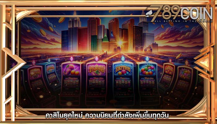 คาสิโนยุคใหม่ ความนิยมที่กำลังเพิ่มขึ้นทุกวัน