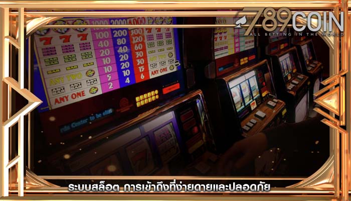 ระบบสล็อต การเข้าถึงที่ง่ายดายและปลอดภัย